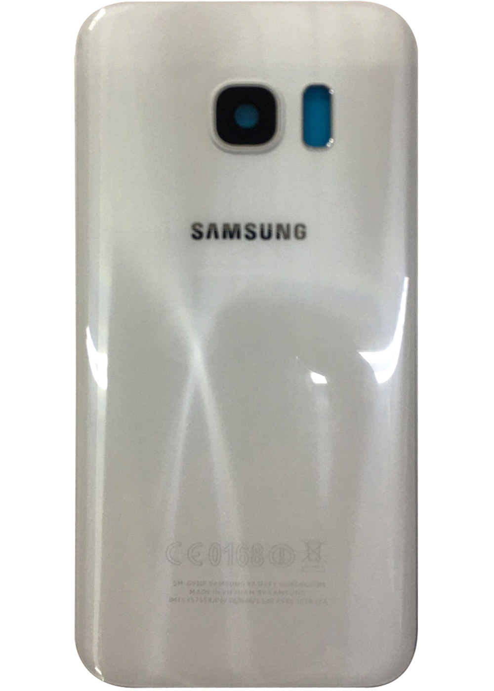 Galaxy S7 Back Glass White With Camera Lens